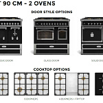 Плита кухонная профессиональная Restart 90 sm 2 ovens OFFICINE GULLO