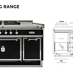 Плита кухонная профессиональная OGS  148 / 168 cooking range OFFICINE GULLO