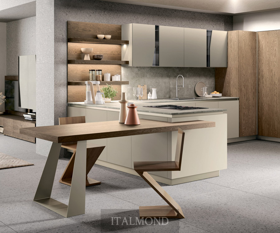 Кухня с дизайнерскими решениями в интерьере