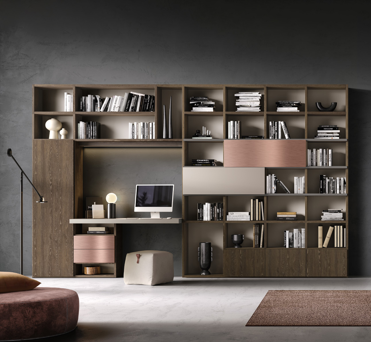 Стенка Mercantini Mobili Moretti Compact Kl215 MERCANTINI MOBILI MORETTI COMPACT