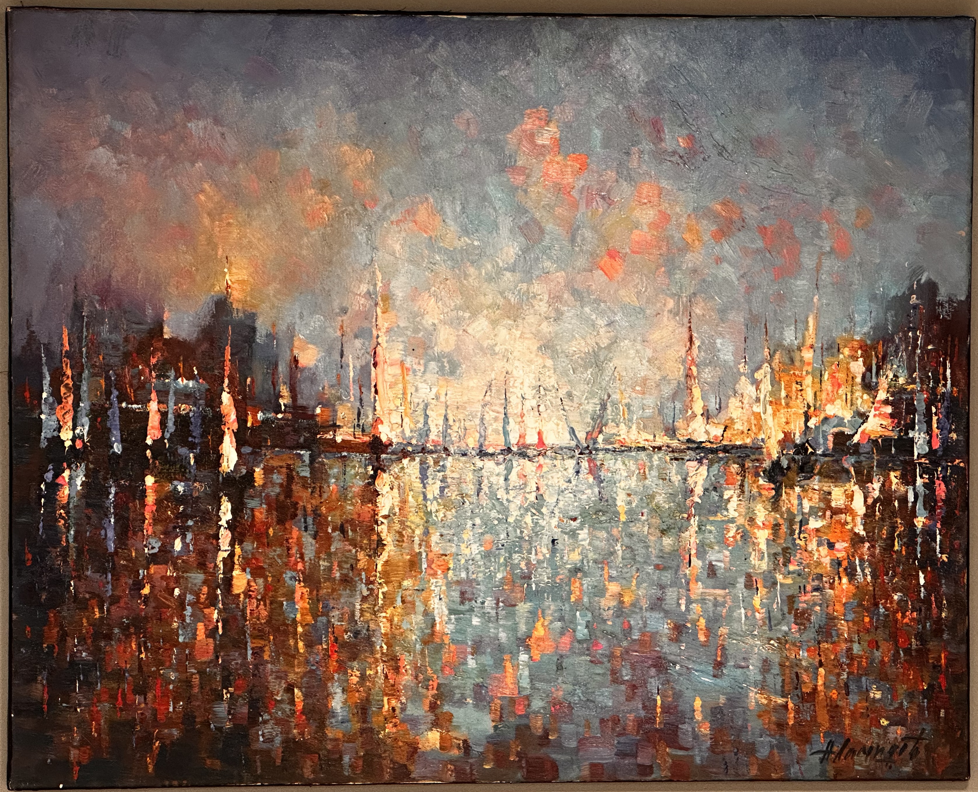 Картина Артфлигель Гавань, холст, масло, 2021 АРТФЛИГЕЛЬ