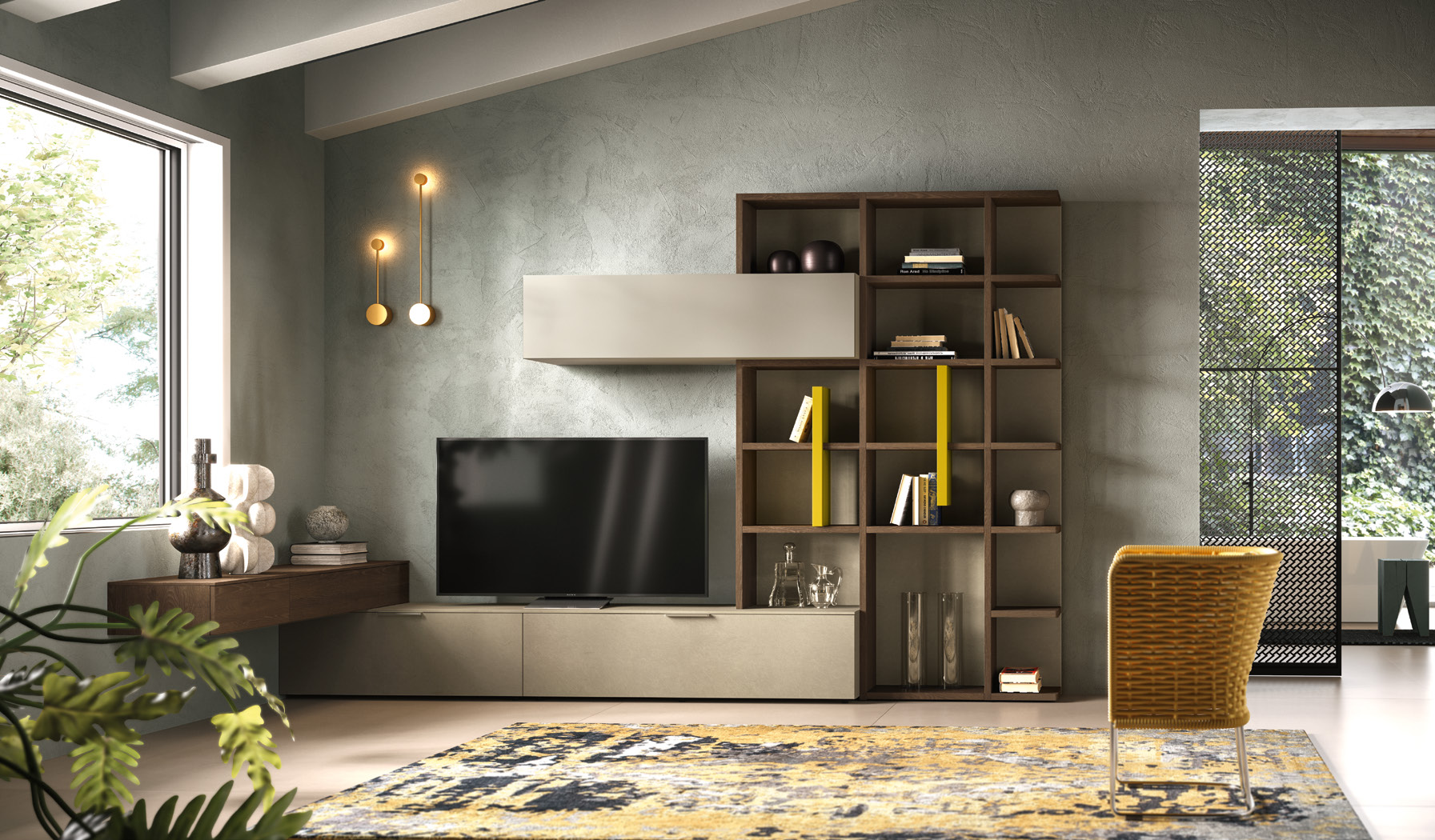 Стенка Mercantini Mobili Moretti Compact Kl217 MERCANTINI MOBILI MORETTI COMPACT