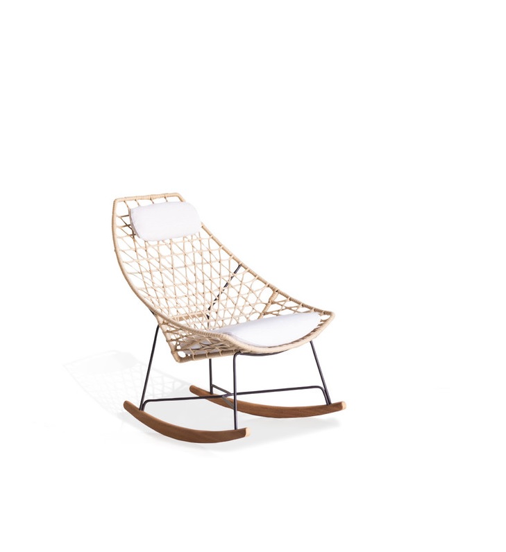 Кресло уличное Potocco Cut 910/PLR- ROCKING - outdoor POTOCCO