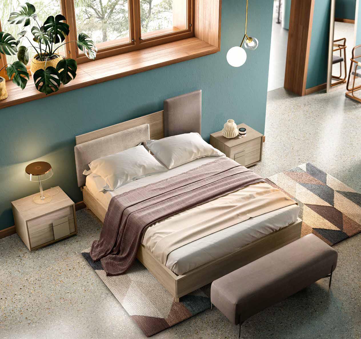 Кровать Mondrian Pad MERCANTINI MOBILI MORETTI COMPACT