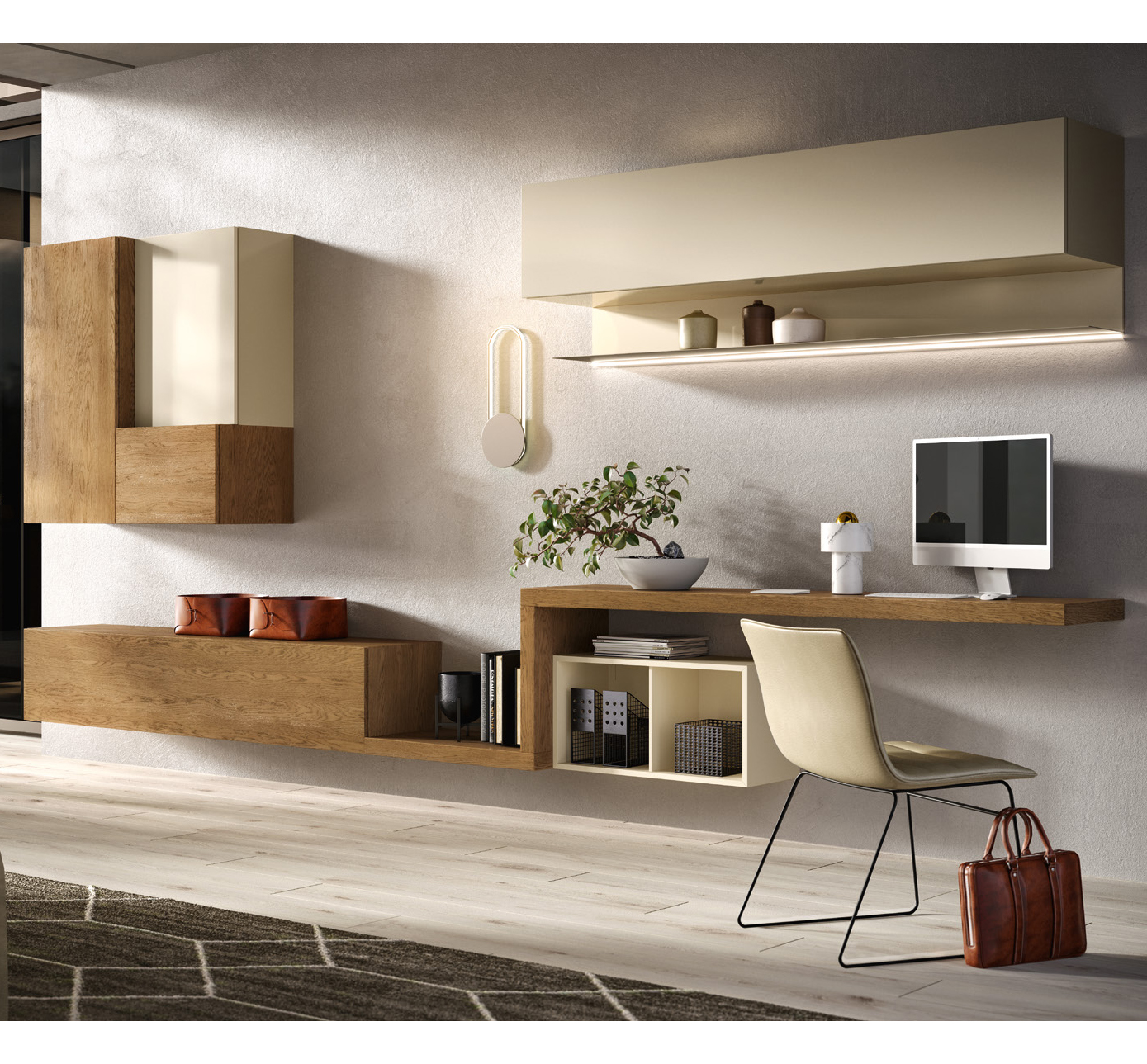 Стенка KC129 MERCANTINI MOBILI MORETTI COMPACT