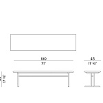 Банкетка, пуф Potocco Graphic 955/O POTOCCO