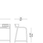 Стол письменный стол Potocco Linus 730/SCR POTOCCO