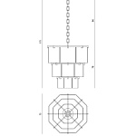 Люстра Visionnaire Brando Octangolar Chandelier VISIONNAIRE