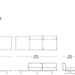 Диван Potocco Graphic 955/D POTOCCO