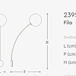 Бра Italamp Filo 2395/AP, 2395/APS ITALAMP