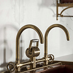 Двойной смеситель с изогнутым изливом Officine Gullo Double mixer with arch spout / Doppio miscelatore con getti ad arco OFFICINE GULLO