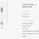 Люстра Italamp Odette Odille 2360 ITALAMP