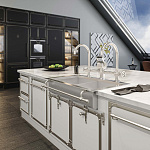 Двойной смеситель с изогнутым изливом Officine Gullo Double mixer with arch spout / Doppio miscelatore con getti ad arco OFFICINE GULLO