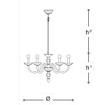 Люстра Italamp 388 Sirius ITALAMP