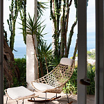 Кресло уличное Potocco Cut 910/PLR- ROCKING - outdoor POTOCCO