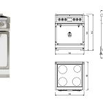 Плита индукционная Officine Gullo Fiorentina 75 Induction OFFICINE GULLO
