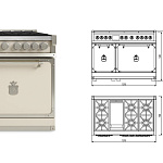 Плита кухонная Officine Gullo Fiorentina 120 Dual Fuel OFFICINE GULLO