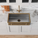 Раковина для кухни Officine Gullo Semi-recessed rectangular sink / Lavello da semi-incasso rettangolare OFFICINE GULLO