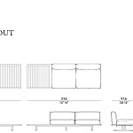 Диван уличный Potocco Graphic 955/D-OUT POTOCCO