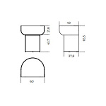 Столик журнальный, кофейный, приставной Gallotti & Radice Half-Pipe GALLOTTI & RADICE