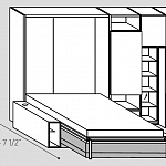Кровать трансформер с диваном 258 On off solution TUMIDEI