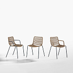 Кресло уличное Potocco Egao 037 - 037/P - 037/PBR - outdoor POTOCCO