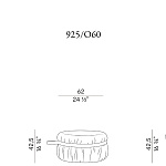 Банкетка Potocco Herm 925/O45 - 925/O80 - 925/O60 POTOCCO