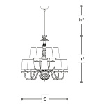 Люстра Italamp 284 ITALAMP