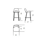 Стул барный Gallotti & Radice Thea Barstool GALLOTTI & RADICE
