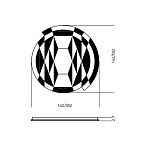 Зеркало Gallotti & Radice Black&White Beat GALLOTTI & RADICE