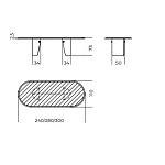 Стол Gallotti & Radice Manto Oval GALLOTTI & RADICE