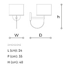 Бра Italamp Lily 3061/AP ITALAMP