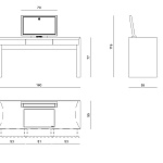 Столик туалетный Visionnaire Olimpia VISIONNAIRE