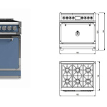 Плита кухонная Officine Gullo Fiorentina 90 Full Gas / Dual Fuel / Induction OFFICINE GULLO