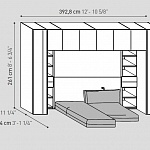 Кровать трансформер с диваном 267 On off solution TUMIDEI