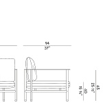 Кресло уличное Potocco Elodie 908/PL-OUT - outdoor POTOCCO