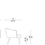 Кресло Potocco Lèna 903\PL POTOCCO
