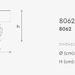 Лампа настольная Italamp 8062/GD, 8062/PD ITALAMP