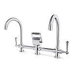 Двойной смеситель с изогнутым изливом Officine Gullo Double mixer with arch spout / Doppio miscelatore con getti ad arco OFFICINE GULLO