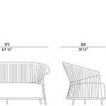 Диван уличный Potocco Ola 923\D POTOCCO