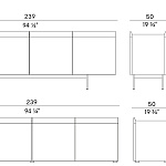 Буфеты Potocco Avant 884/MB2 - 884/MB1 POTOCCO