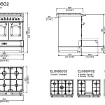 Плита кухонная профессиональная Officine Gullo Restart 90 Double Oven OFFICINE GULLO