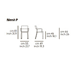 Стул с подлокотниками Nenè MIDJ