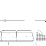 Диван Potocco Grace 834/D POTOCCO