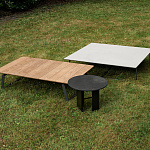 Стол журнальный уличный Potocco Soul 960/TR - 960/TQ - outdoor POTOCCO