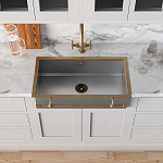 Раковина для кухни Officine Gullo Semi-recessed rectangular sink / Lavello da semi-incasso rettangolare OFFICINE GULLO