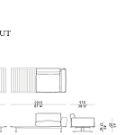 Диван уличный Potocco Graphic 955/D-OUT POTOCCO