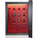 Шкаф-сейф для хранения часов и ценностей Agresti Il Forziere Delle Ore Rosso 3109R AGRESTI