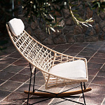 Кресло уличное Potocco Cut 910/PLR- ROCKING - outdoor POTOCCO