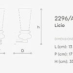 Бра Italamp Licio 2296/APP, 2296/APG ITALAMP